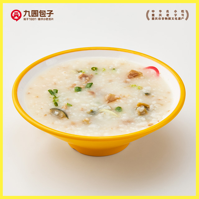九园包子皮蛋瘦肉粥