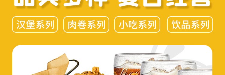 好多肉汉堡招商海报