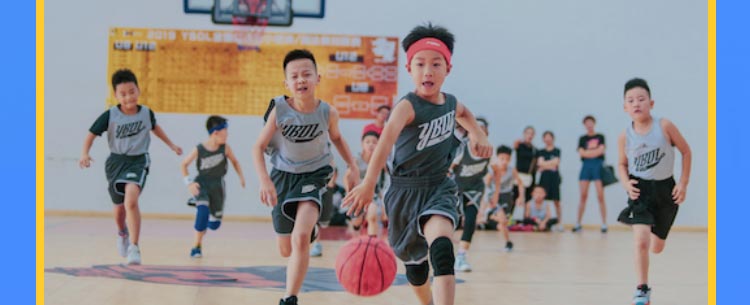 YBDL青少年篮球培训招商海报