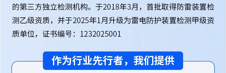 防雷检测招商海报