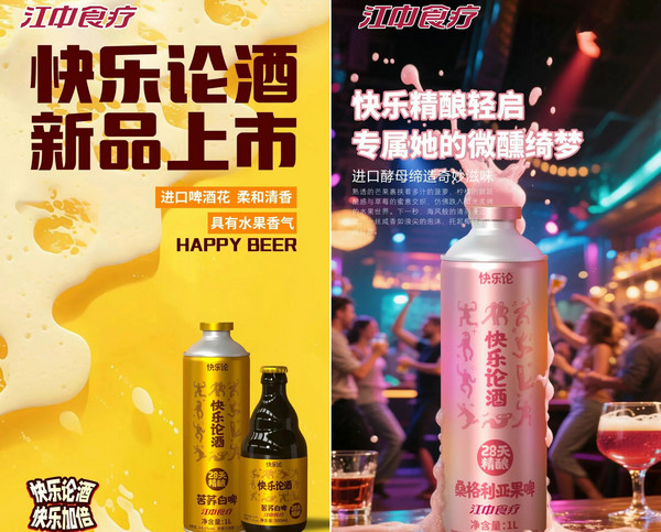 2025夏季啤酒热销推荐：江中食疗快乐精酿啤酒！