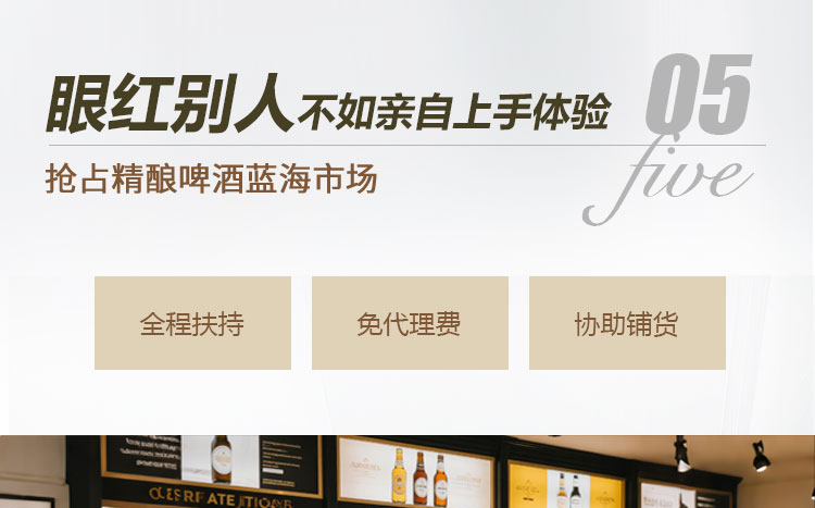 江中精酿啤酒招商海报